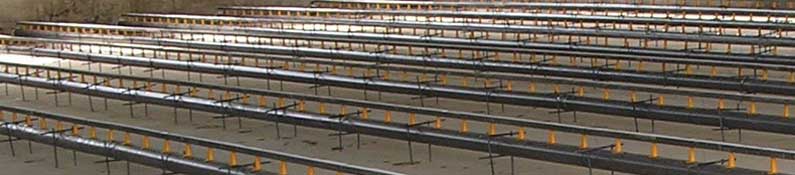 Proyecto y Dirección de obra de la Planta de Compostaje de la Selva. Consell Comarcal de la Selva. Solera ventilada (Spigots)